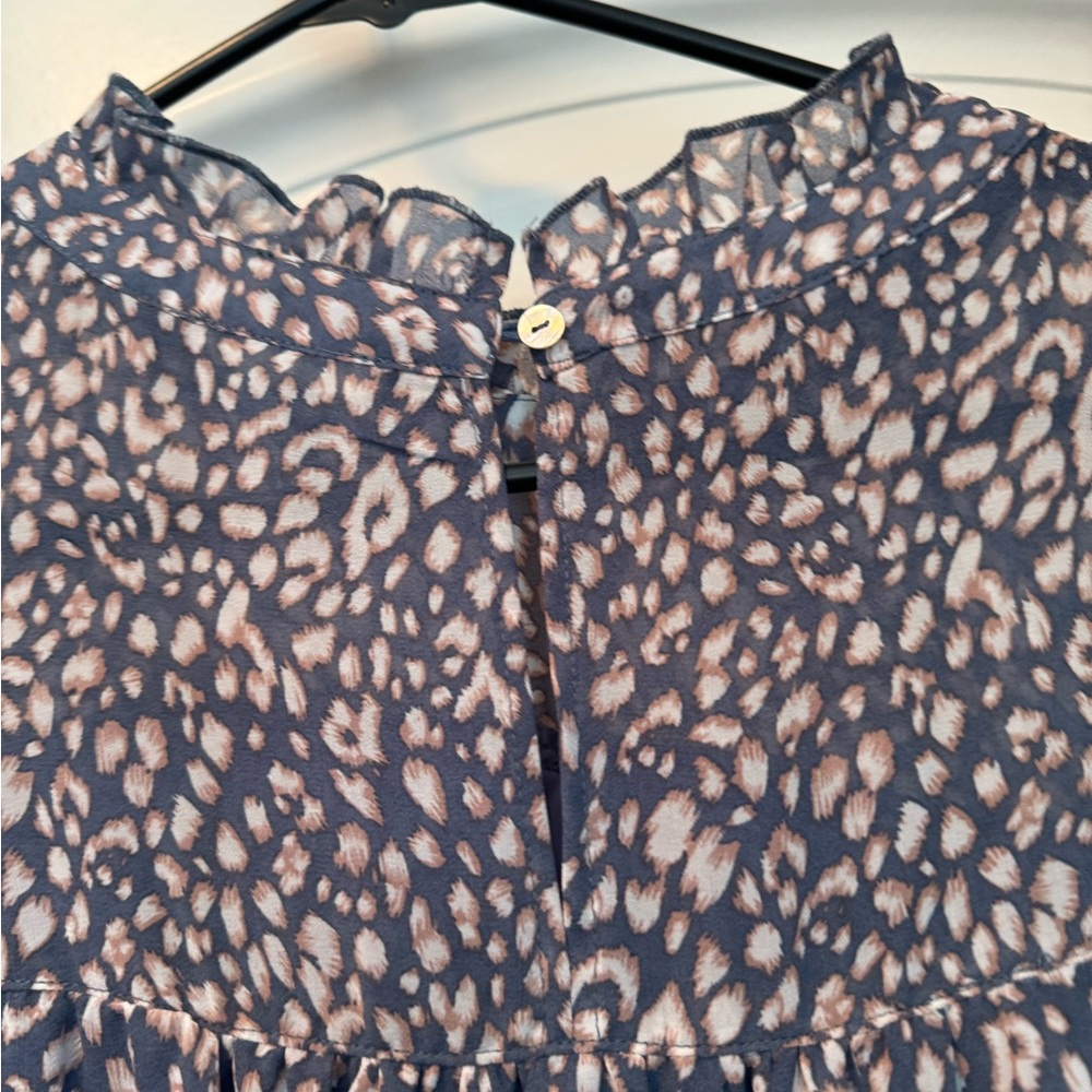 Jodifl Ruffle Leopard Pattern Top - Picture 3 of 4